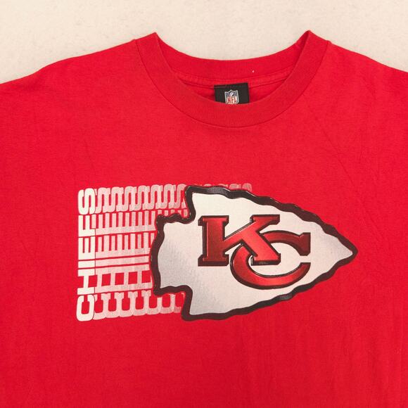NFL Kansas City Chiefs Graphic Football T-Shirt Mens Size Extra Large XL Red - Picture 1 of 9